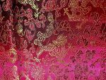 Ткань Драконы, розовый фон 92х150 см
