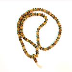 Четки из кости яка, бежевые с инкрустацией 