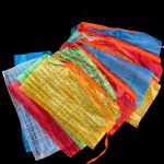 Лунгта с мантрой ОМ МАНИ ПАДМЕ ХУМ, 20 флажков 24х14 см