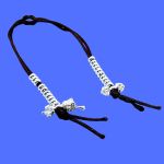 Счетчики для четок на шелковом шнурке, тибетское серебро