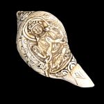 Раковина резная для подношения, Авалокитешвара, 10 см