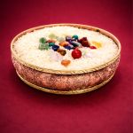 Тарелка для подношения мандалы, медь с орнаментом, 12,5 см