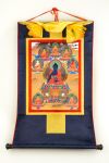 Танка печатная 8 Будд Медицины, в обшивке, размер изображения 30,5х43,5 см
